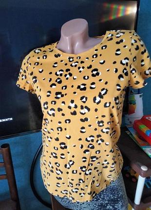 Футболка в леопардовый принт orsey