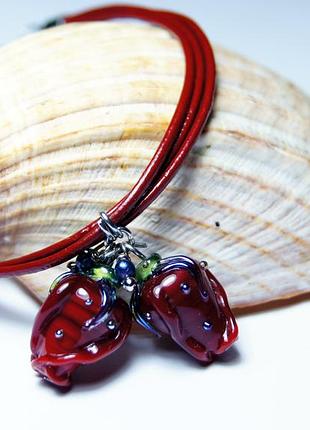 Браслет авторский "энергия красного цвета"