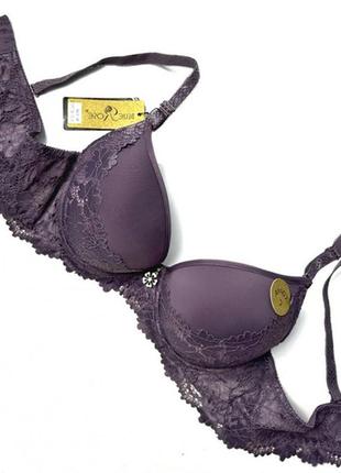 Бюстгальтер жіночий мереживний з пуш-ап blue rose 13179