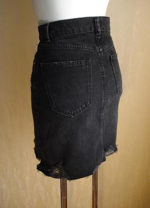 Zara, джинсовая юбка, р.xs3 фото