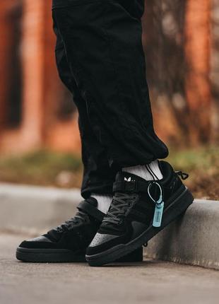 Кроссовки adidas forum x bad banny black2 фото