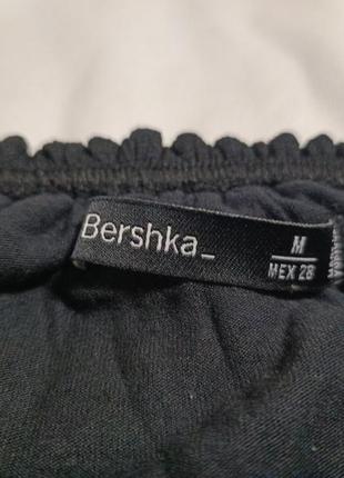 Блуза bershka из жатого трикотажа6 фото