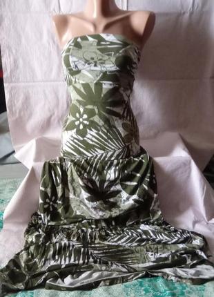 Сукня сарафан трикотаж бандо у підлогу6 фото