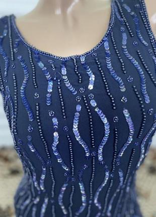 Платье ручной работы с бисером и обнаженной спинкой2 фото