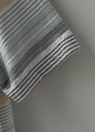 Zara relaxed fit stripe polo shirt нежное плотное летнее поло футболка оверсайз оригинал света4 фото