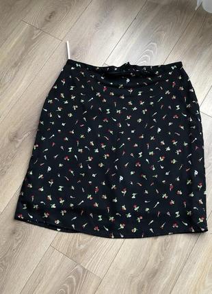 Юбка в цветы dorothy perkins uk18