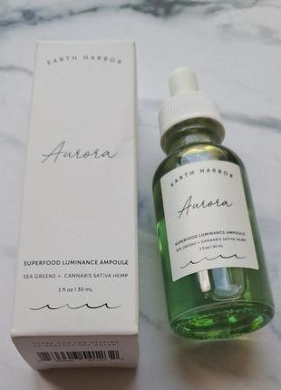 Сироватка для обличчя earth harbor aurora superfood luminance ampoule