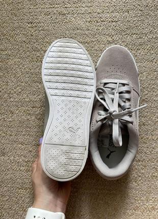 Замшевые серые кроссовки puma5 фото