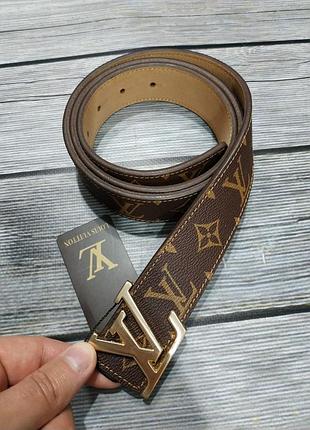 Ремінь шкіряний жіночий преміум класу в стилі louis vuitton