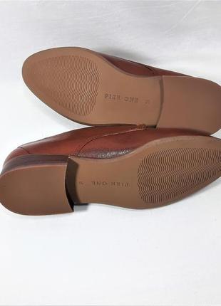 Кожаные туфли-дерби от "pier one", р 37-389 фото
