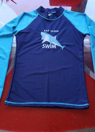 Blue note рашгард футболка лонгслив для плавания серфинга пляжный мальчику девочке 13-14л 158-164см1 фото
