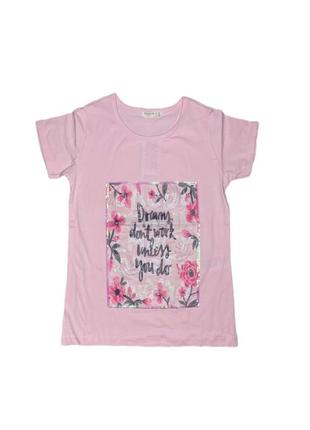 Легкая футболка для девочки breeze 14318