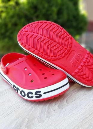 Женские шлепанцы crocs красные / smb ✔️6 фото