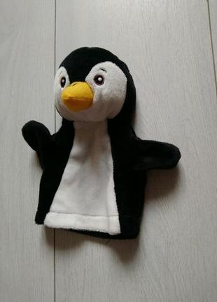 Игрушка на руку для кукольного театра пингвин