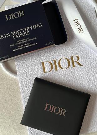 Матуючі серветки dior skin mattifying papers