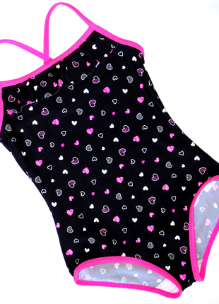 Сдельный купальник george 4-5 лет сердечки