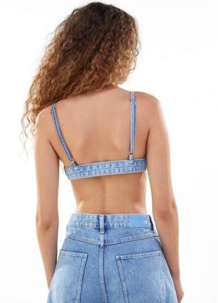 Джинсовый топ bershka3 фото