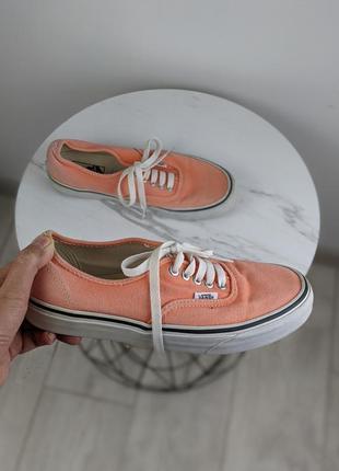 Оранжевые кеды ванс, vans