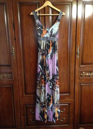Вечірнє плаття різнобарвне із євросітки нове