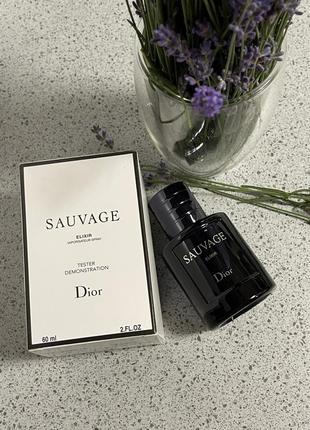 Тестер dior sauvage elixir 60ml2 фото