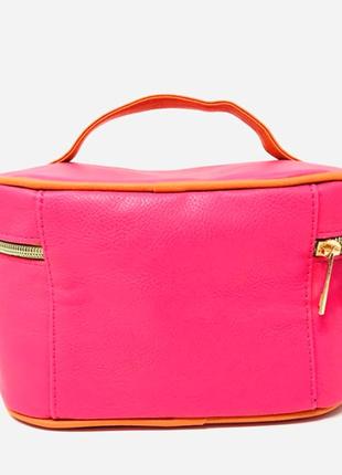Містка дорожня сумка для косметики ultra top side pink makeup travel bag косметичка cosmetics5 фото