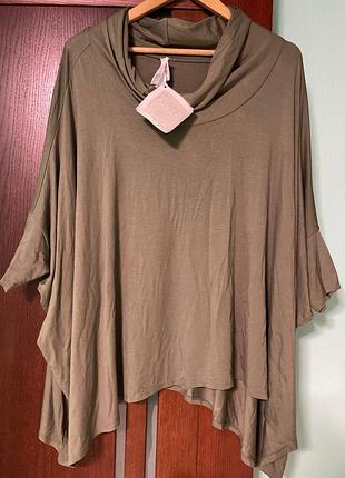 Трикотажная кофта/туника oversize 12-16 размера
