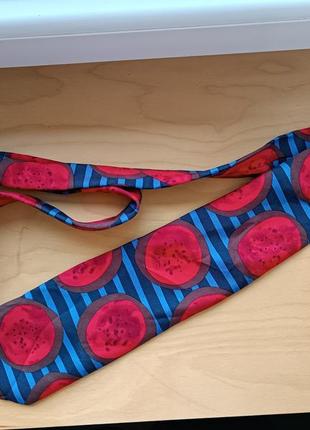 Вінтажна шовкова краватка1 фото