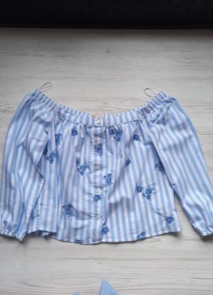 Блуза голые плечи распродаж