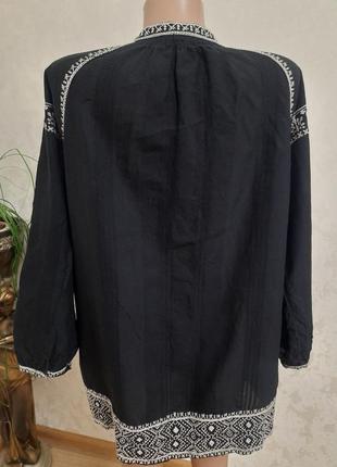 Вдменная рубашка вышиванка блуза с вышивкой5 фото