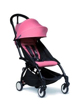 Прогулянкова коляска babyzen yoyo2 ginger, з чорною рамою, рожевий (bz10109-02/bz10104-09)