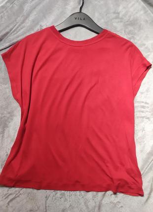 Красивая красная блуза mango m-l3 фото