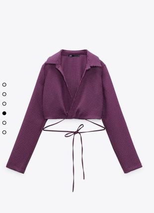 Топ zara з завʼязками
