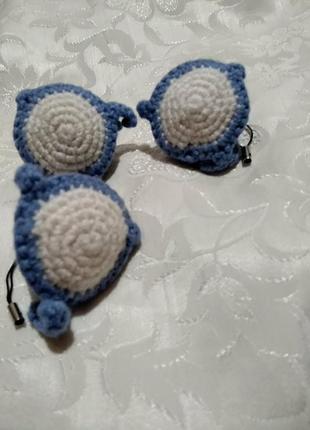 Маленький 🐳 кит. вязаная игрушка, брелок.3 фото