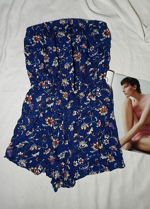 Ромпер без лямок в цветочный принт от h&m