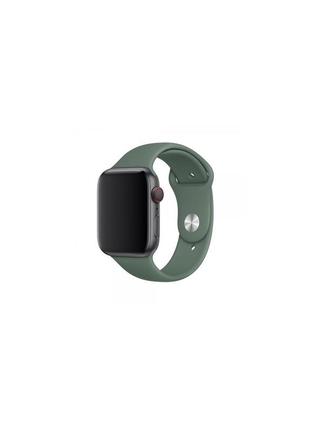 Ремешок sport band для apple watch 38/40mm силиконовый зеленый спортивный size(s) arm series6 5 4 3 2 1 pine