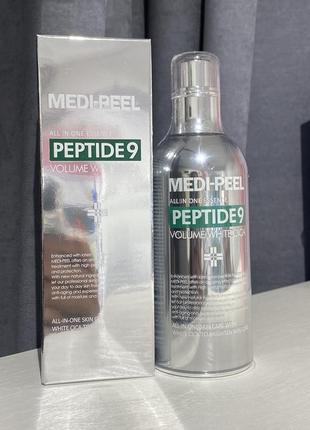 Есенція з пептидами і центеллою medi-peel peptide 9 volume white cica essence