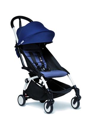Прогулянкова коляска babyzen yoyo2 blue air france, з білою рамою, синій (bz10109-01/bz10108-11)