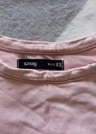 Продам футболку sinsay пудра xs3 фото