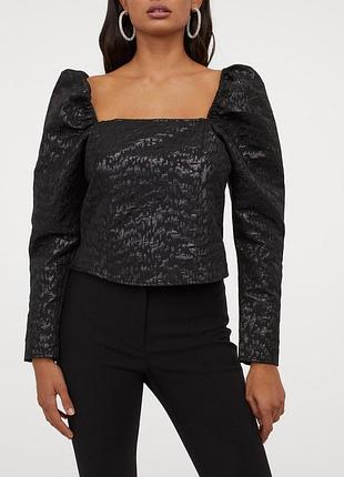 Блузка-топ черный h&amp;m