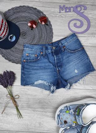 Жіночі джинсові шорти levi's сині розмір 25