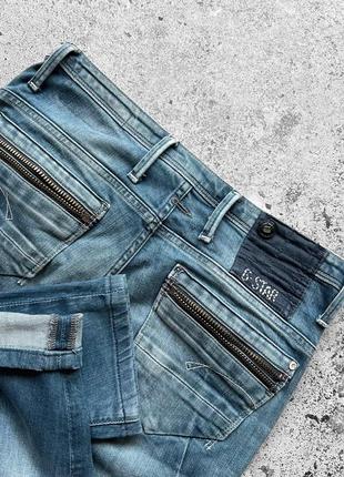 G-star raw women's vintage ocean skinny denim jeans женские, винтажные джинсы6 фото
