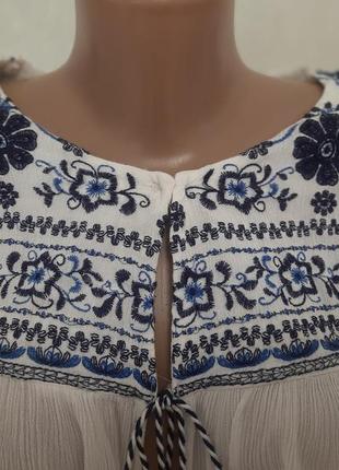 Роскошь блуза накидка вышиванка украинский кардиган енотно стиль4 фото
