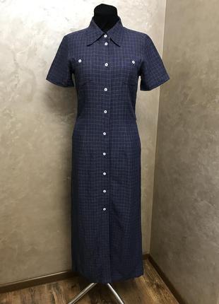 Довга сукня рубашка 50%льон/50%віскоза від xandres p.36