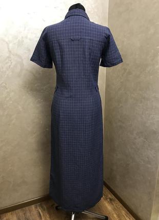 Длинное платье рубашка 50% лен/50%вискоза от xandres p.362 фото