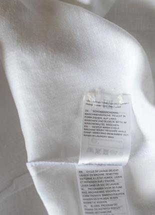 Белое льняное летнее платье миди женское selection by ulla popken, размер xl, 2xl9 фото