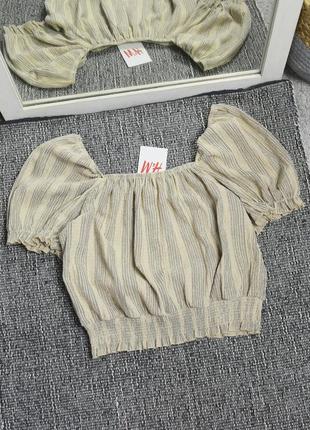 Новий топ з об'ємними рукавами h&m