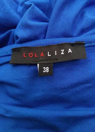 Стильний блакитний віскозний топ lolaliza на одній бретелі/літня трикотажна футболка блузка7 фото