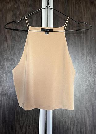Бежевий топ forever 21 розмір м