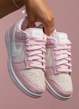 Кроссовки nike dunk low “pink foam”1 фото