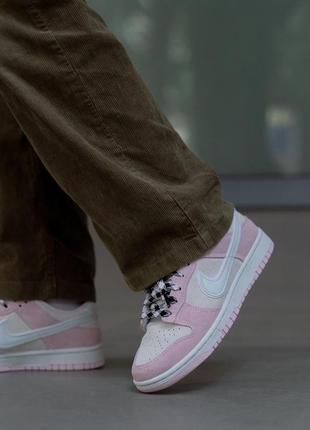 Кроссовки nike dunk low “pink foam”5 фото